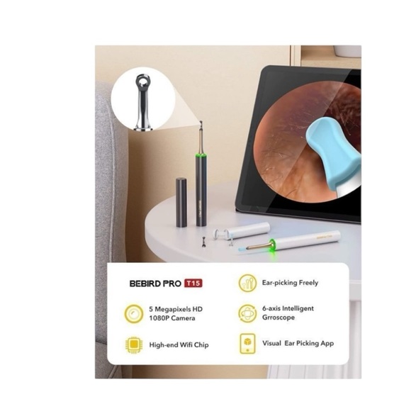 BEBIRD Pro Model T15 Pro- Visual Intelligent Earwax Removal Tools NIB - Picture 2 of 7